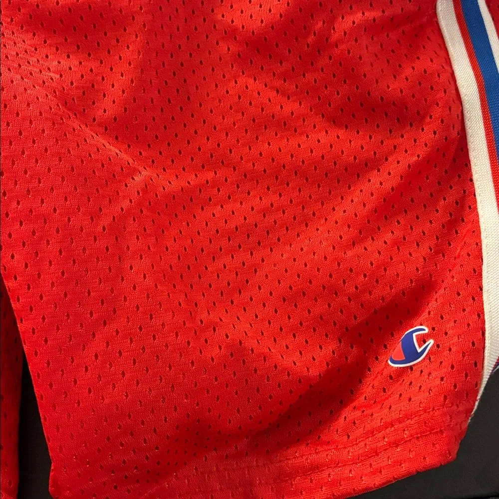 Champion Kids Bright Red Mesh Shorts 7/8